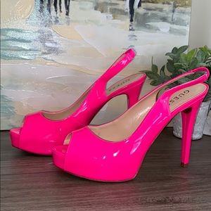 Hot Pink Guess Pumps Size 10